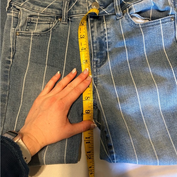 Tilly’s RSQ Pinstripe Non-Distressed Ibiza Skinny Jeans - Picture 7 of 11